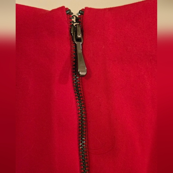 Bebe Sweetheart Racy Red Bodycon Zanzibar Knit Dress Peplum Valentines 90s y2k - Picture 9 of 13